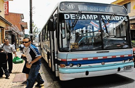 Buses en Costa Rica harán sus paradas cada 500 metros